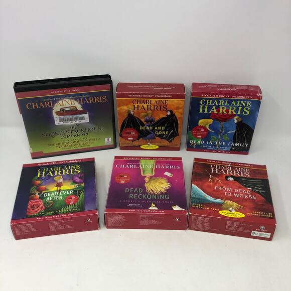 Charlaine Harris Sookie Stackhouse 8-11 and 13 and Companion 6 Audiobooks - Picture 1 of 6